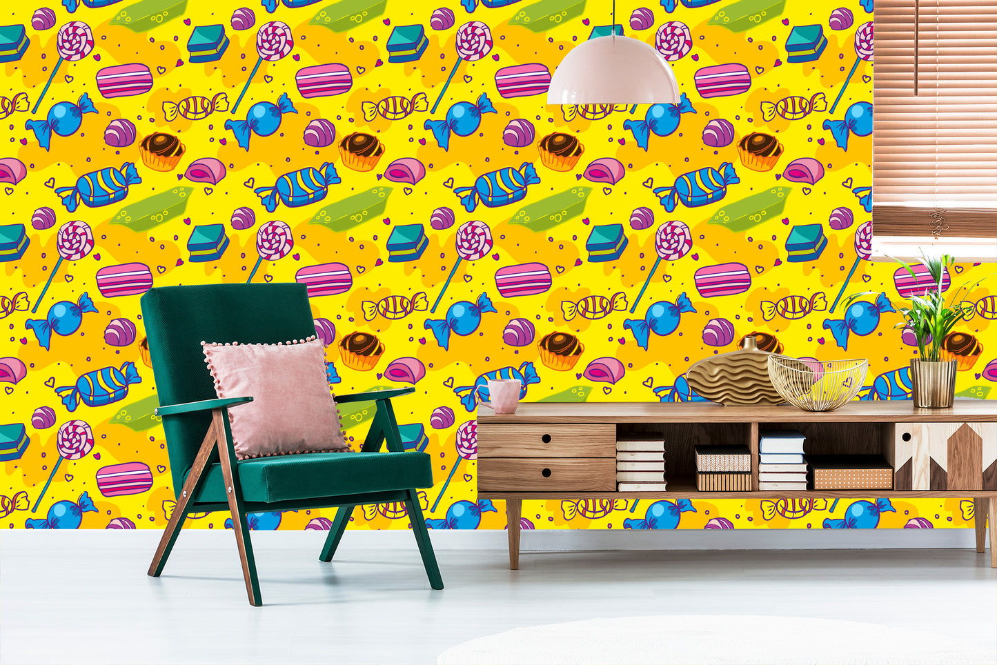 Wallpaper Colorful Comic Sweets
