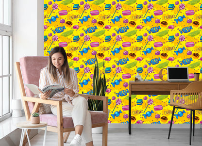 Wallpaper Colorful Comic Sweets