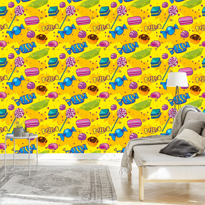 Wallpaper Colorful Comic Sweets