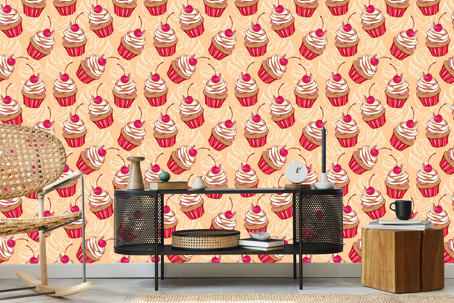 Wallpaper Muffins With Cherry