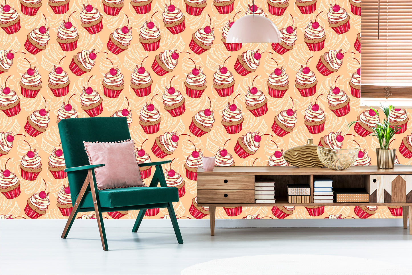 Wallpaper Muffins With Cherry