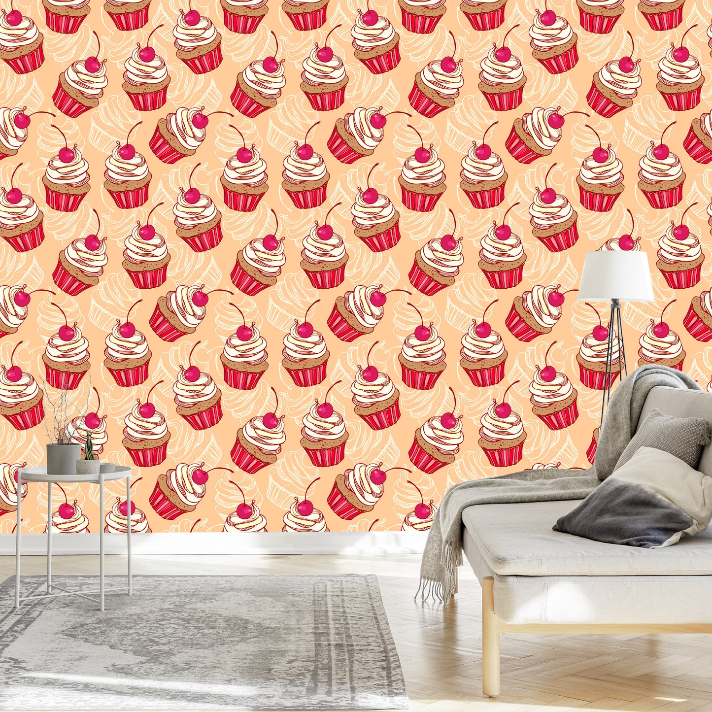 Wallpaper Muffins With Cherry