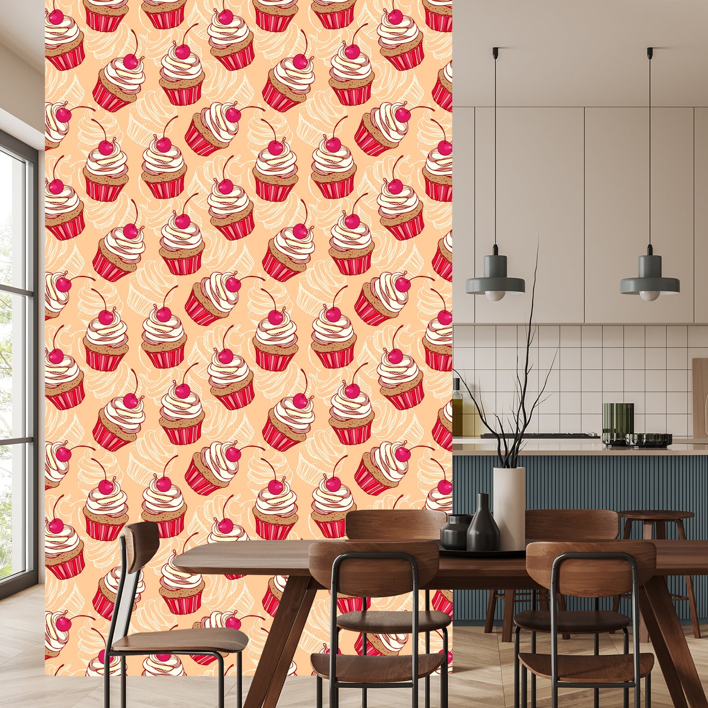 Wallpaper Muffins With Cherry