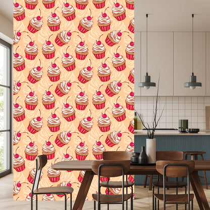 Wallpaper Muffins With Cherry