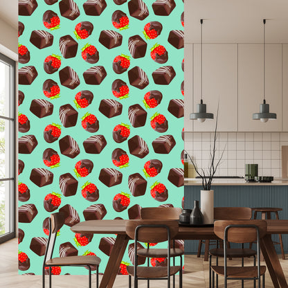 Wallpaper Strawberries In Chocolate