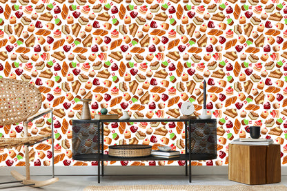 Wallpaper Colorful Sweet Pastries