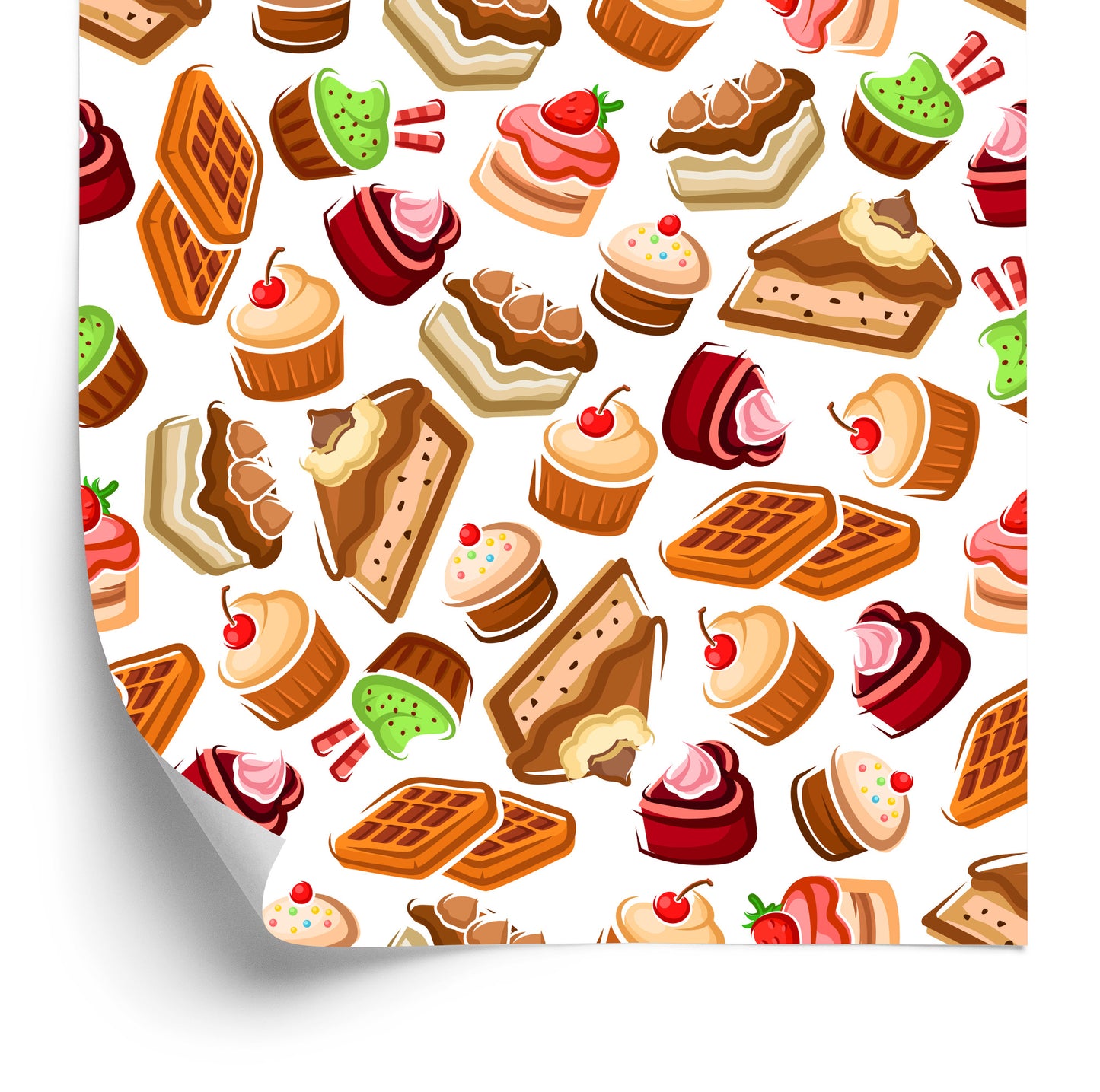 Wallpaper Colorful Sweet Pastries