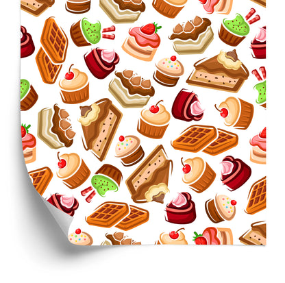 Wallpaper Colorful Sweet Pastries