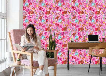 Wallpaper Colorful Happy Sweets