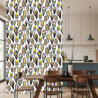Wallpaper Youthful Colorful Ice Cream Sweets Food