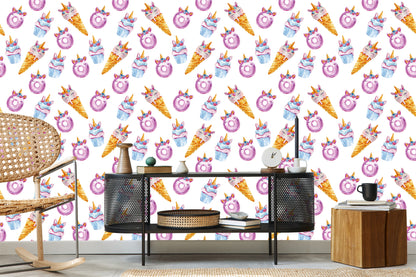 Wallpaper Sweets Unicorns