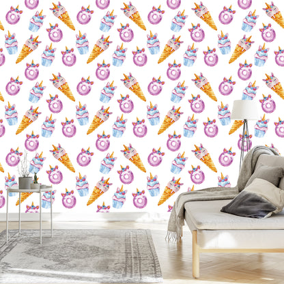 Wallpaper Sweets Unicorns