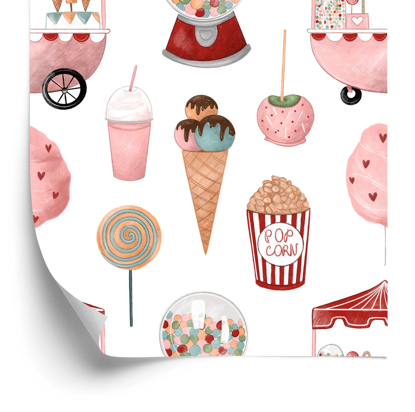 Wallpaper Sweets From Amusement Park