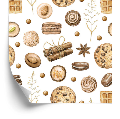 Wallpaper Colorful Cookies With Cinnamon