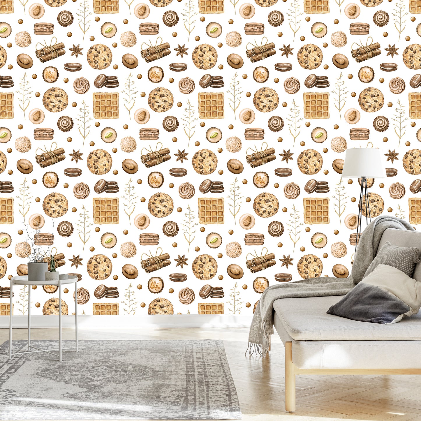 Wallpaper Colorful Cookies With Cinnamon