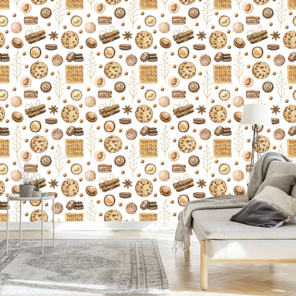 Wallpaper Colorful Cookies With Cinnamon