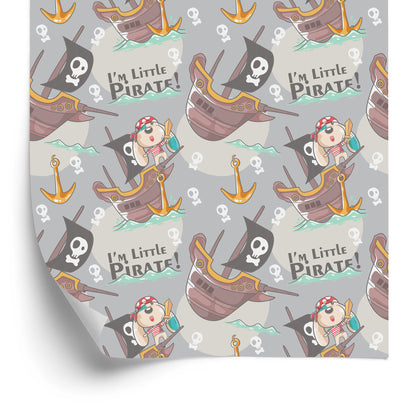 Wallpaper Pirate Ships Dogs For Children's Room