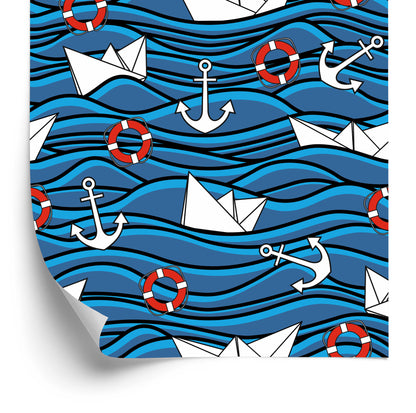 Wallpaper Paper Boats In The Sea