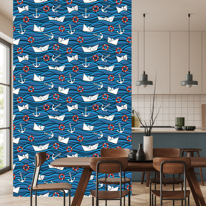 Wallpaper Paper Boats In The Sea