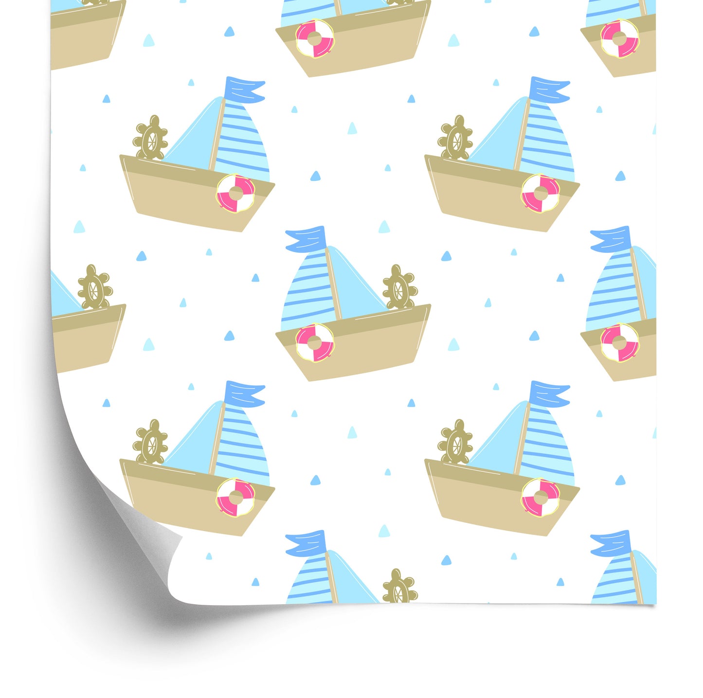 Wallpaper Fairytale Sailboats