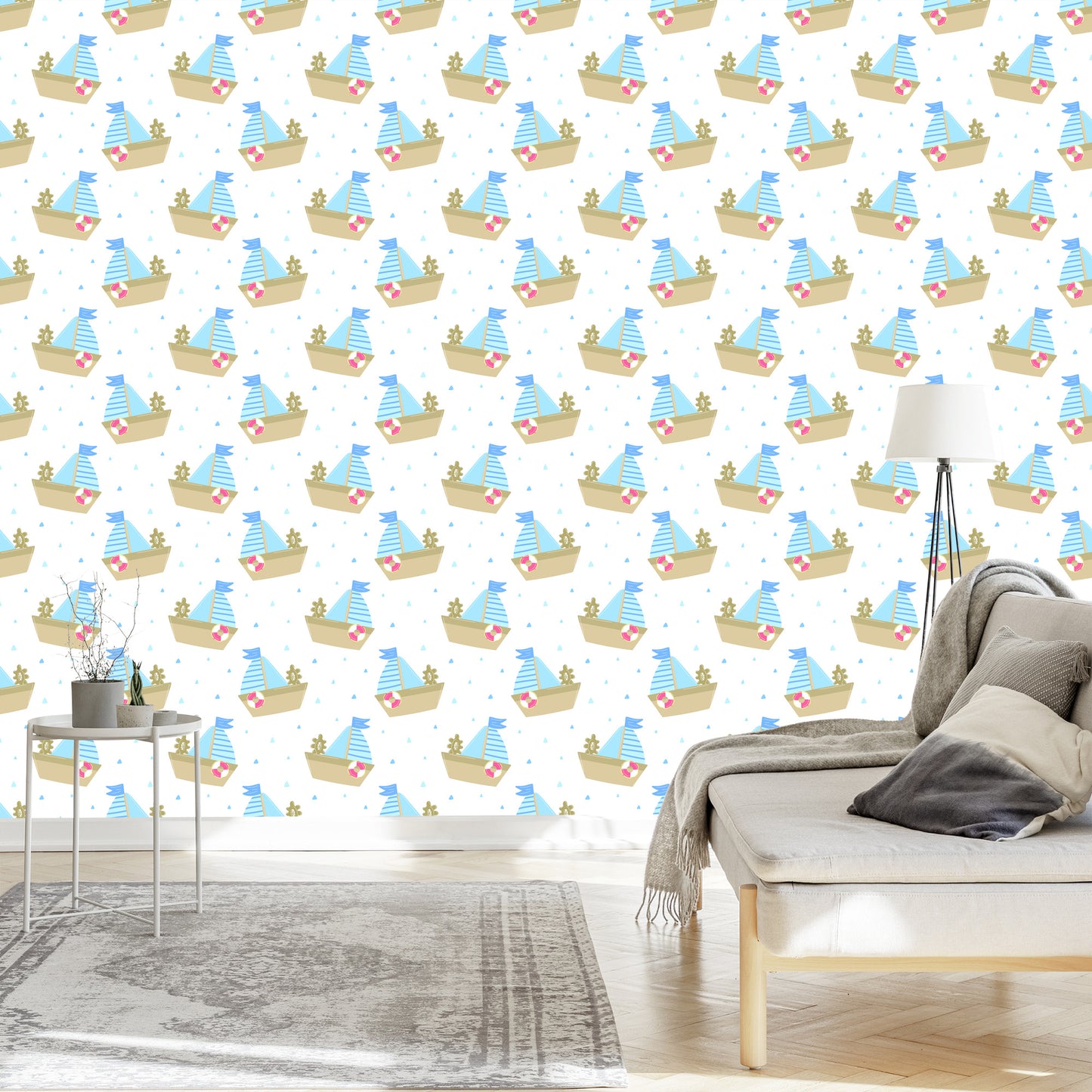 Wallpaper Fairytale Sailboats