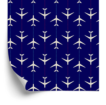 Wallpaper Airplanes In Lines