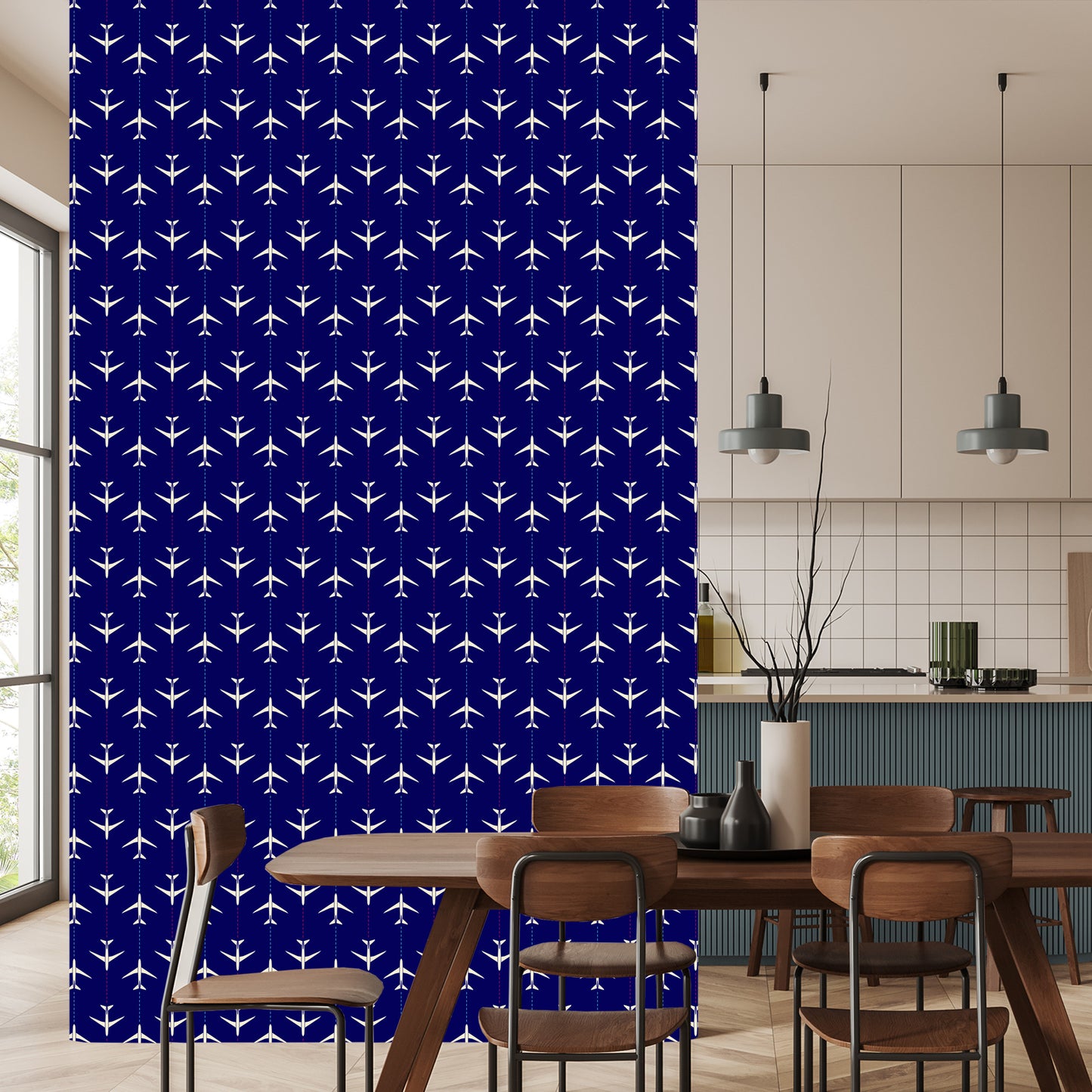 Wallpaper Airplanes In Lines