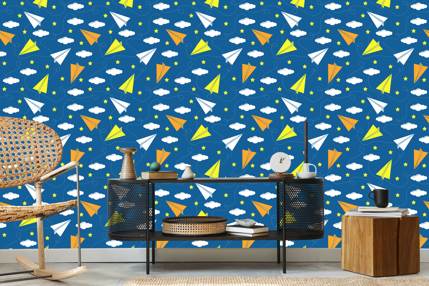 Wallpaper Colorful Paper Airplanes