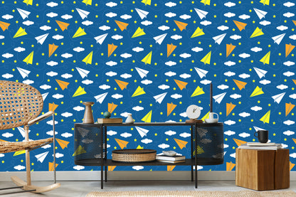 Wallpaper Colorful Paper Airplanes