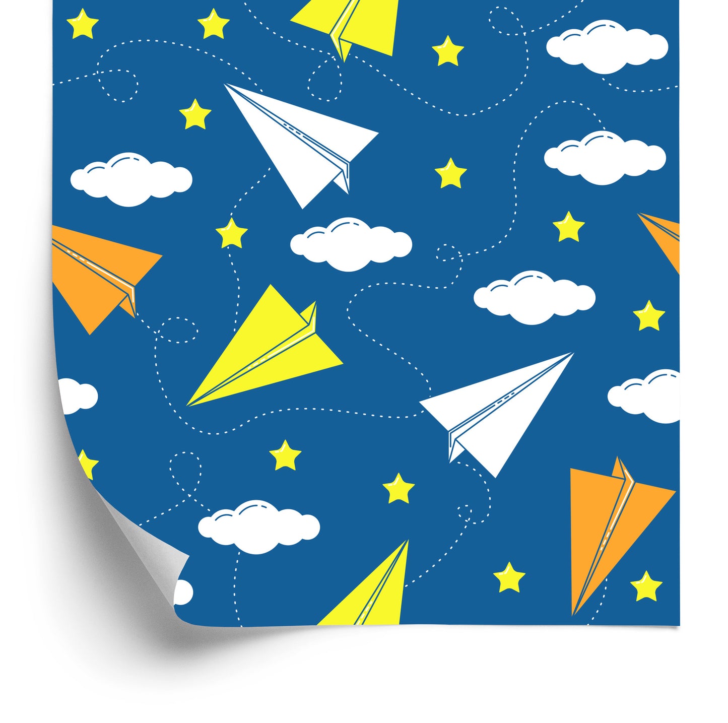 Wallpaper Colorful Paper Airplanes