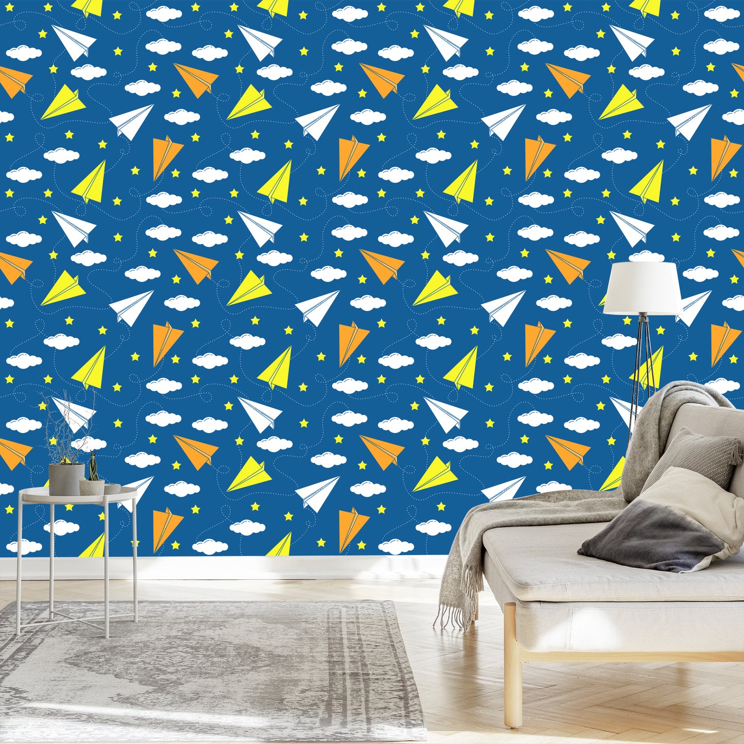 Wallpaper Colorful Paper Airplanes