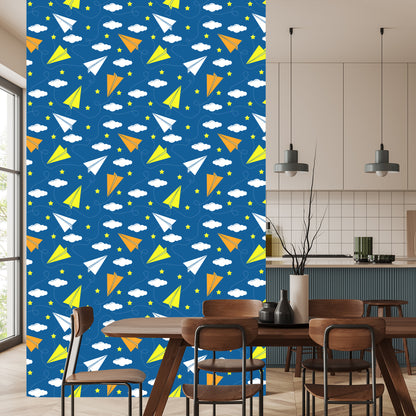 Wallpaper Colorful Paper Airplanes