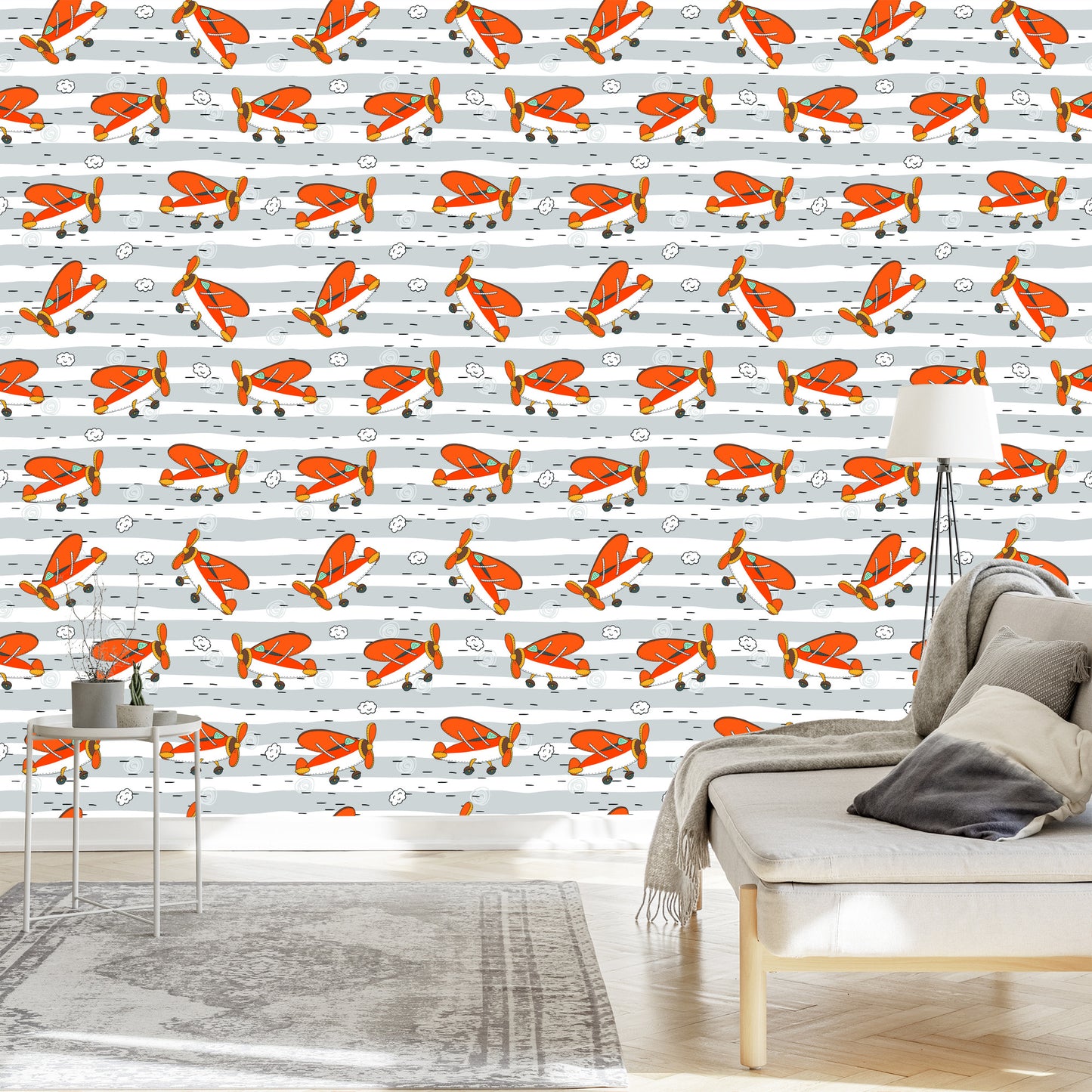 Wallpaper Fairytale Retro Airplanes
