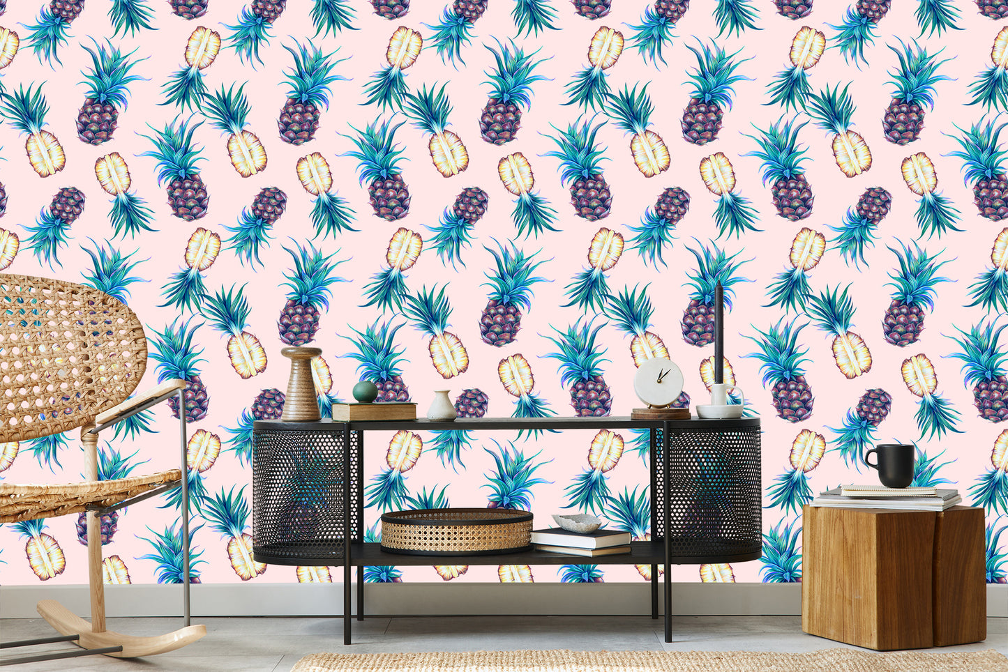 Wallpaper Tropical Pineapples