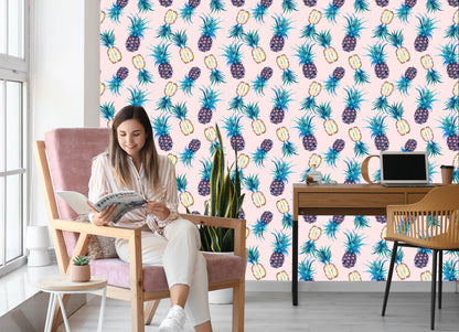 Wallpaper Tropical Pineapples