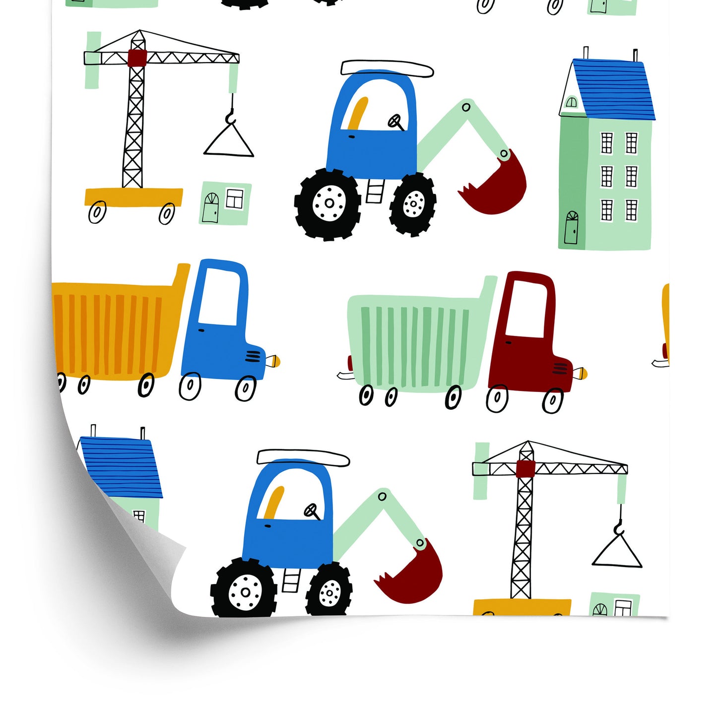 Wallpaper Excavators At The Construction Site