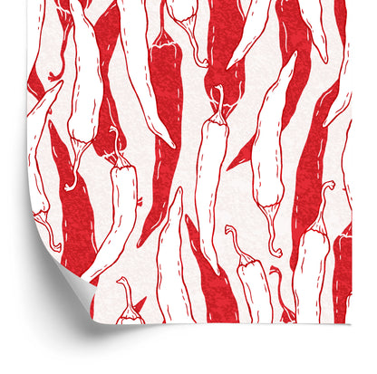 Wallpaper White And Red Chili Peppers