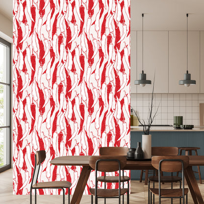 Wallpaper White And Red Chili Peppers