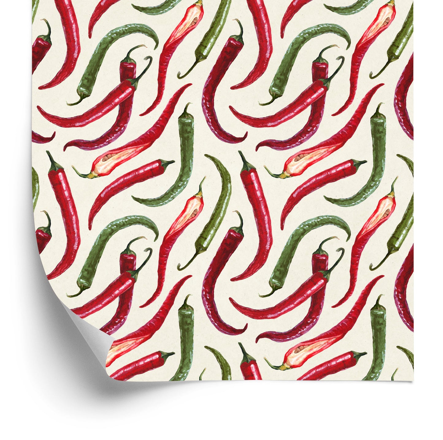 Wallpaper Colorful Chili Peppers