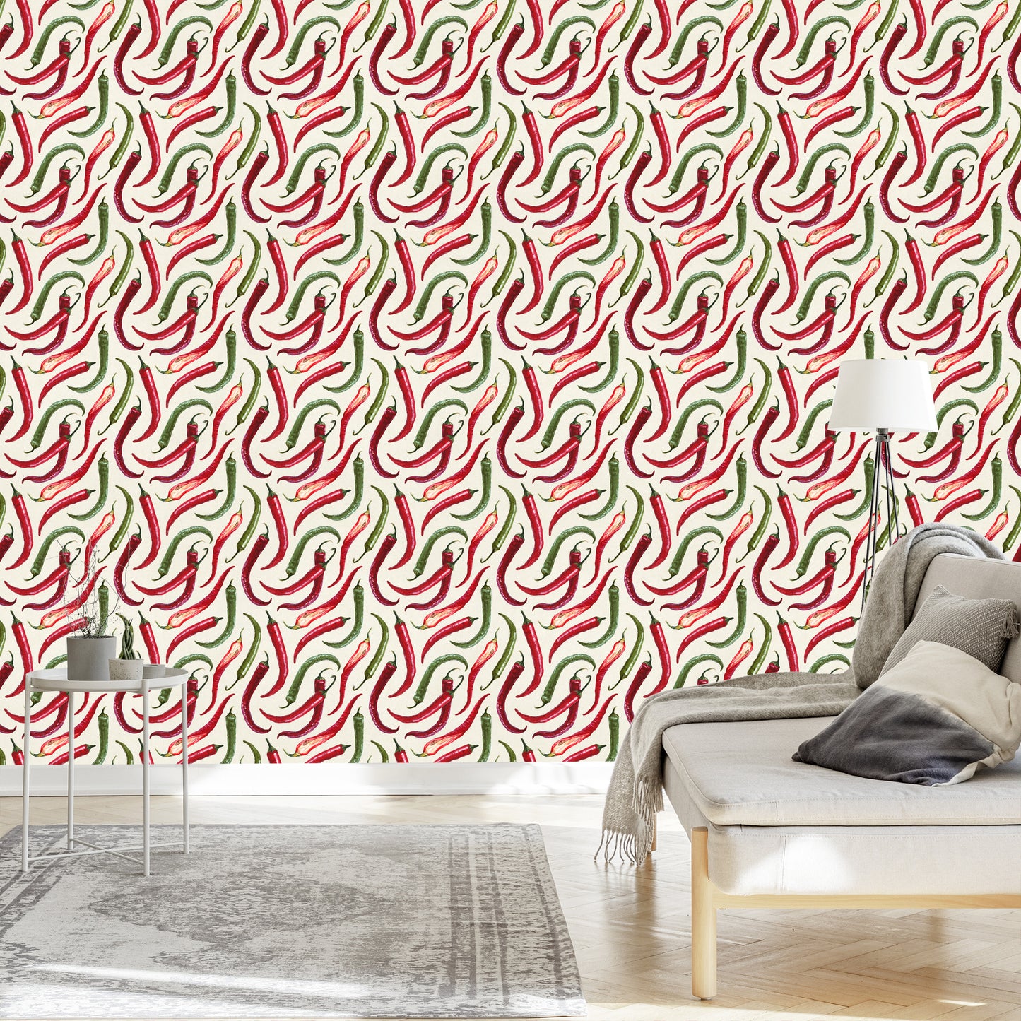 Wallpaper Colorful Chili Peppers