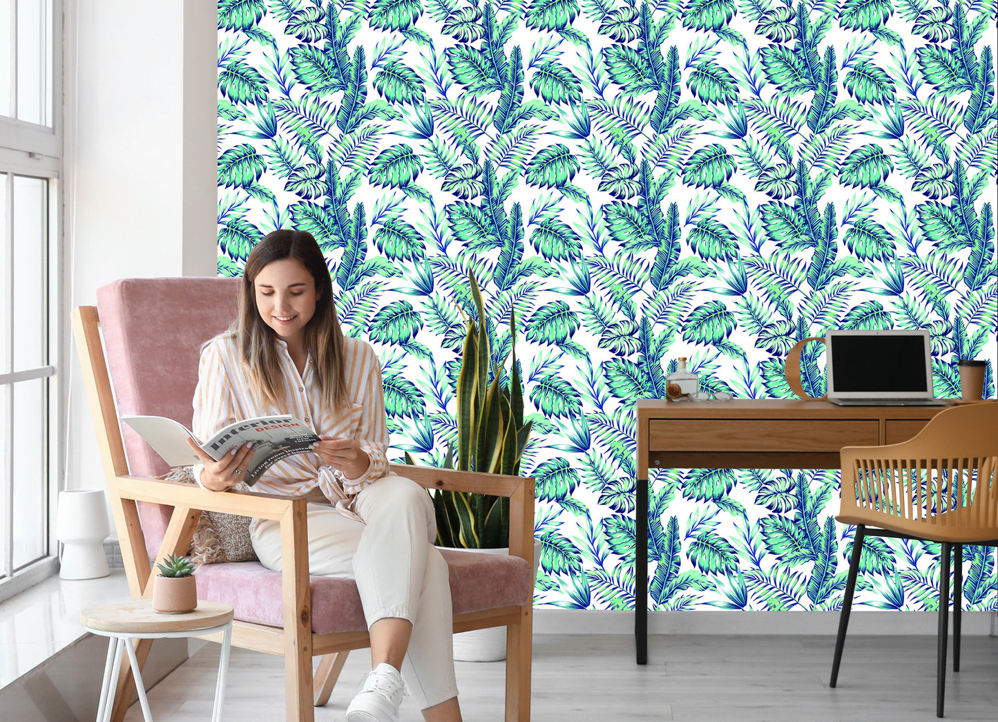 Wallpaper Jungle Leaves