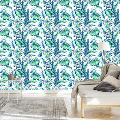 Wallpaper Jungle Leaves