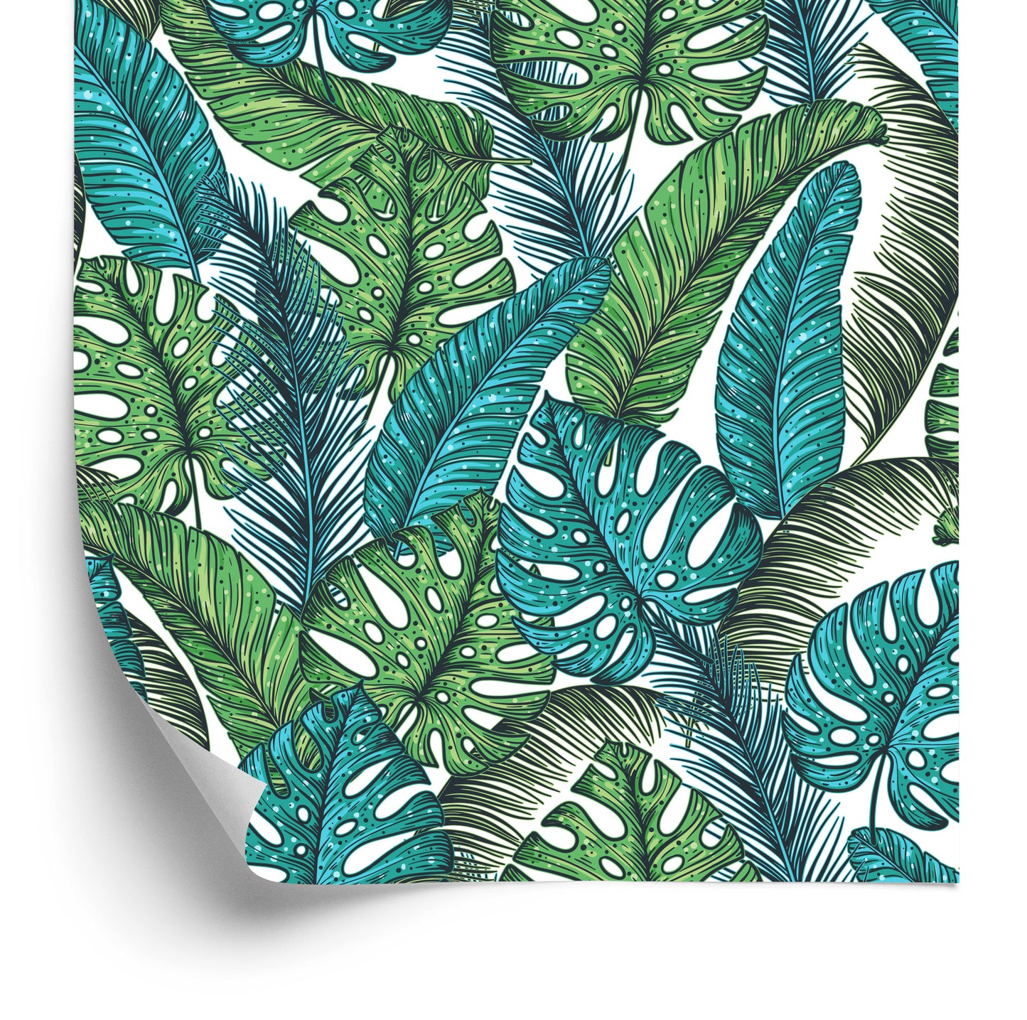 Wallpaper Monstera Jungle Leaves