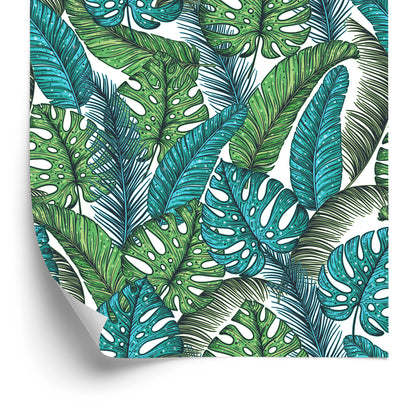 Wallpaper Monstera Jungle Leaves