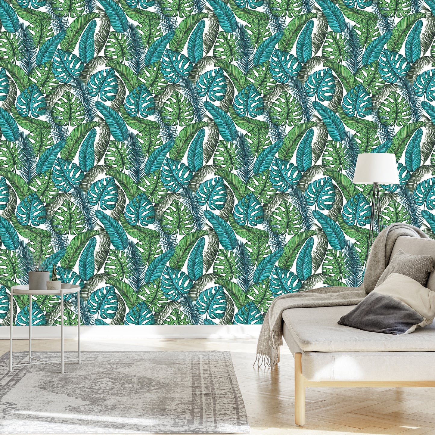 Wallpaper Monstera Jungle Leaves