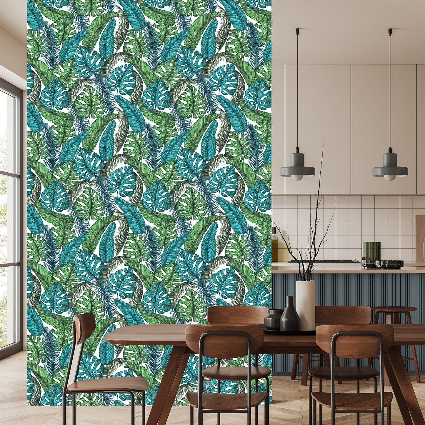Wallpaper Monstera Jungle Leaves