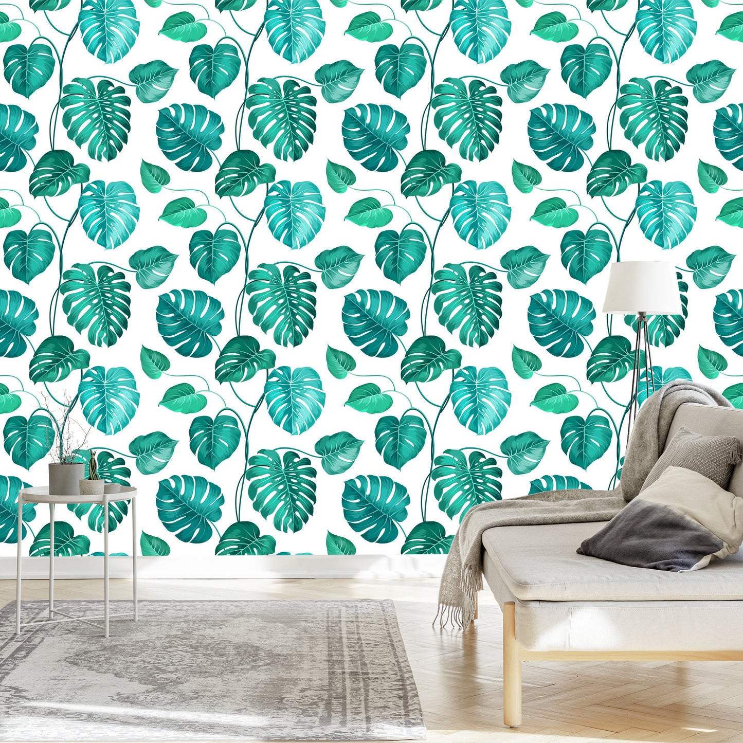 Wallpaper Monstera Natura Leaves