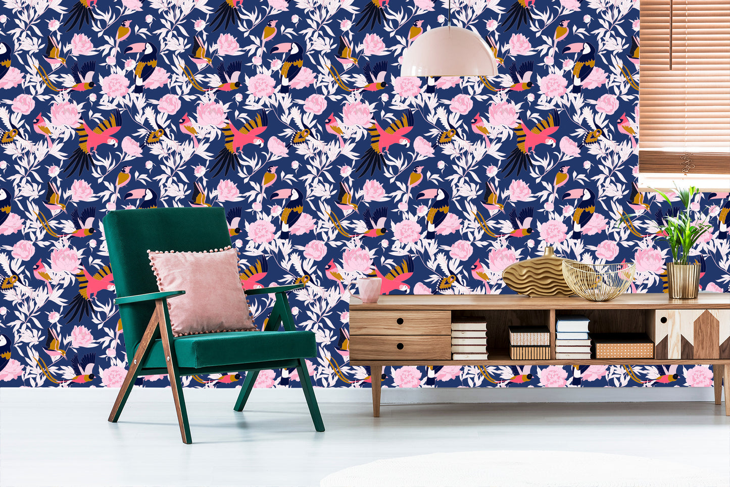 Wallpaper Beautiful Plants And Birds