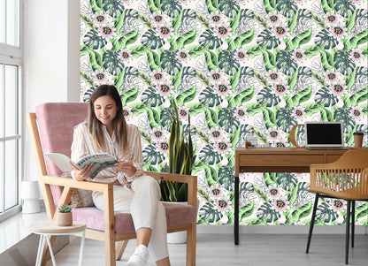 Wallpaper Banana Leaves
