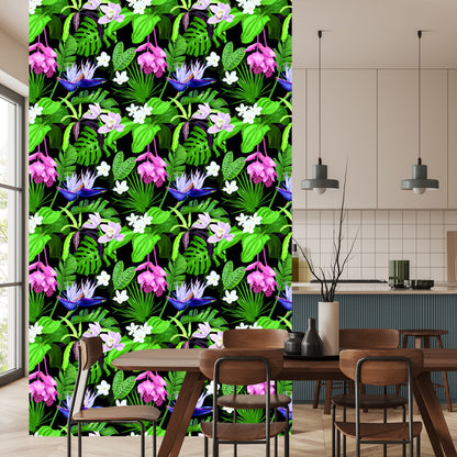 Wallpaper Exotic Palm Leaves